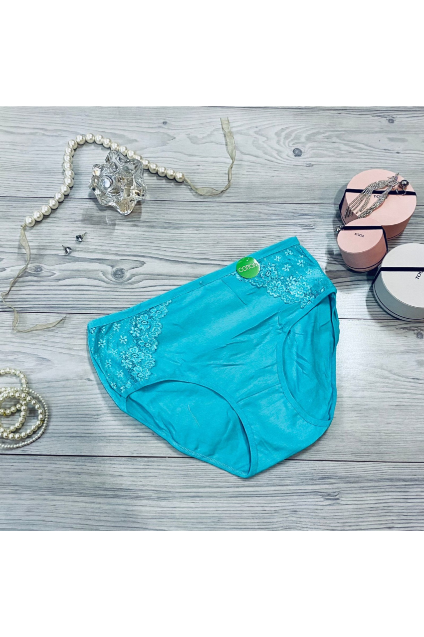 Pantaleta de algodón tallas extras, 3615 (Aqua)