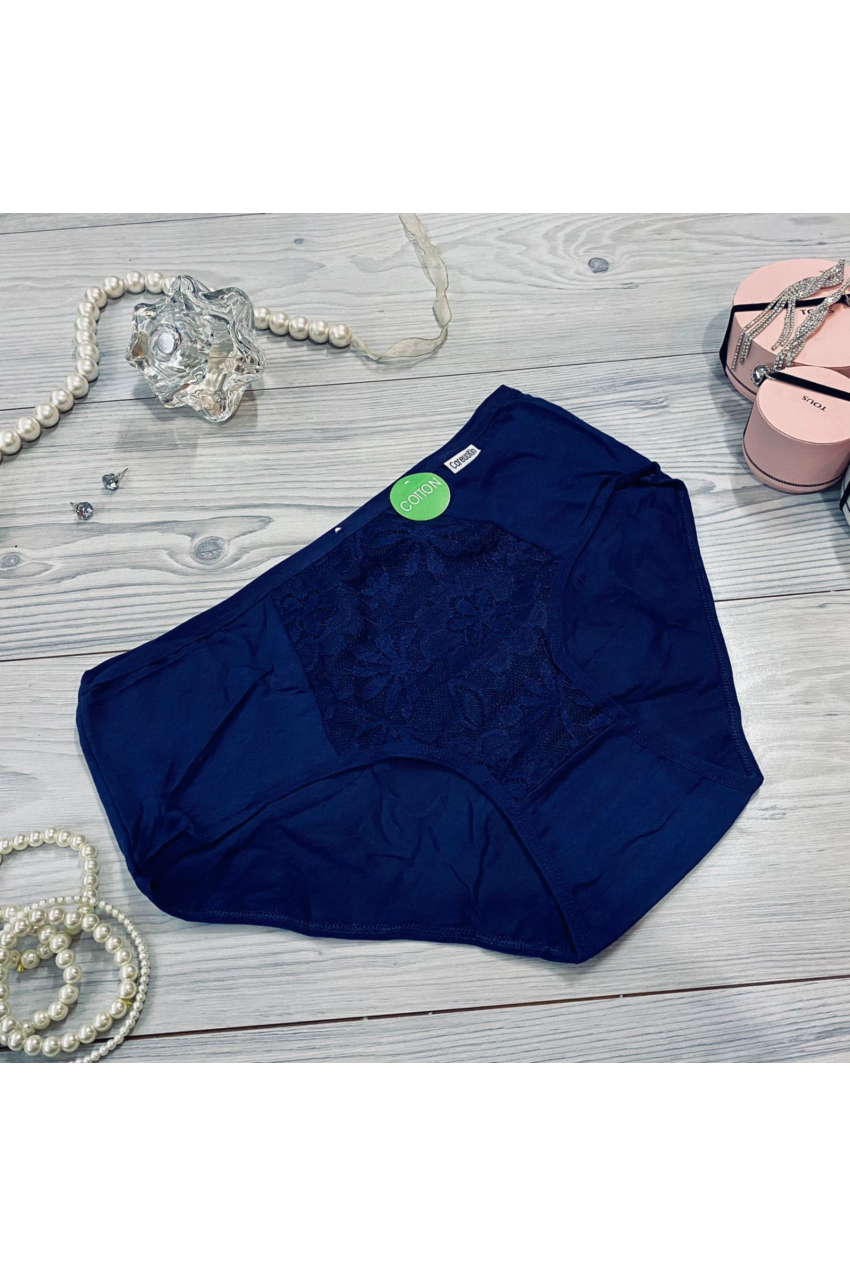 Pantaleta de algodón tallas extras, 5858 (Marino)