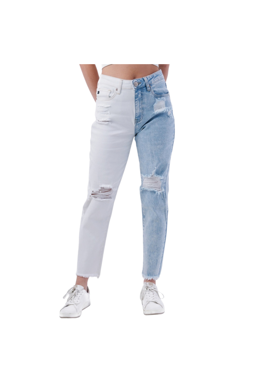 Zara Color Pantalon Bicolor JEANS BICOLOR MUJER JE2603N