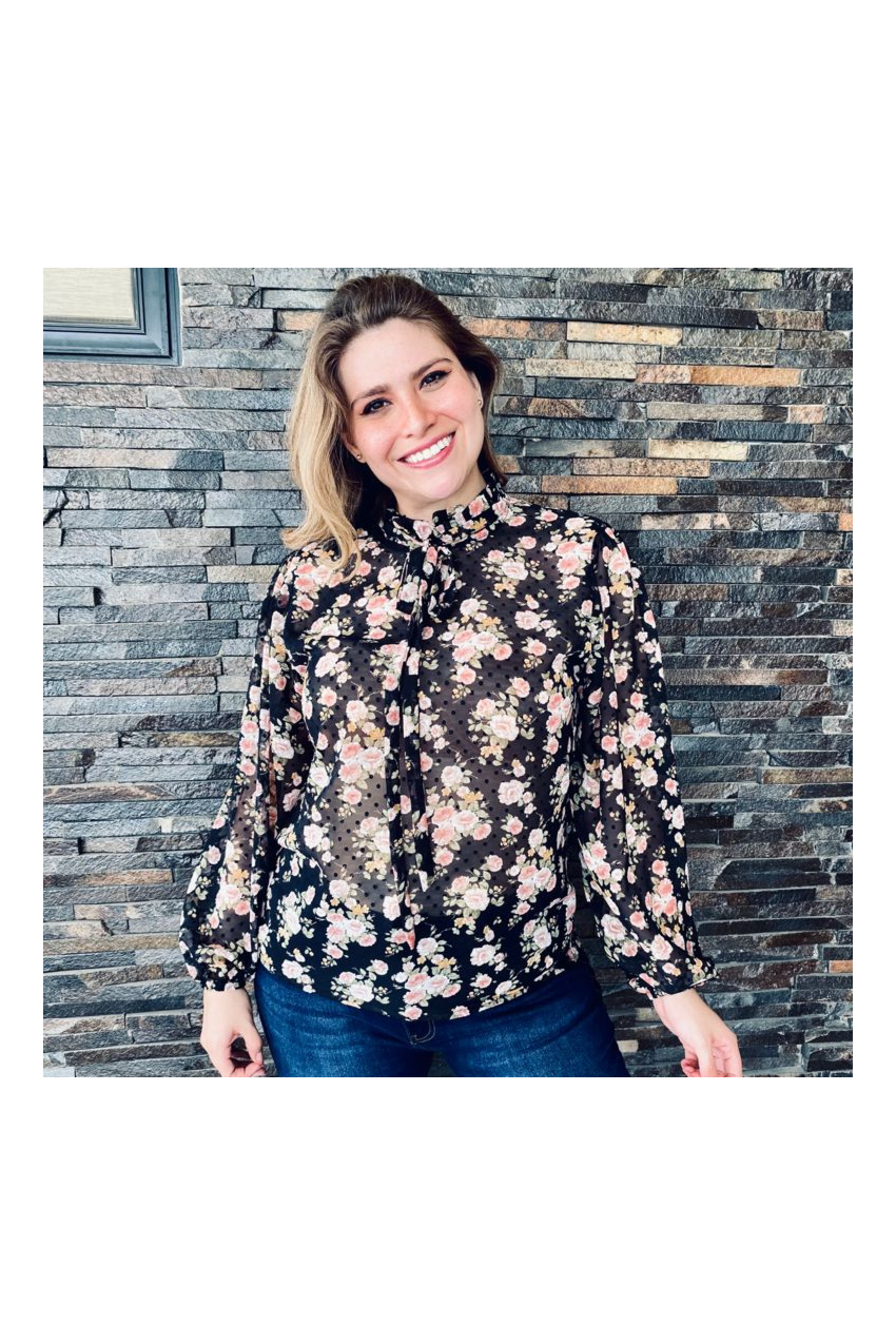 Blusas Hermosas Con Tela De Chifon Blusa De Chiffon Con Manga