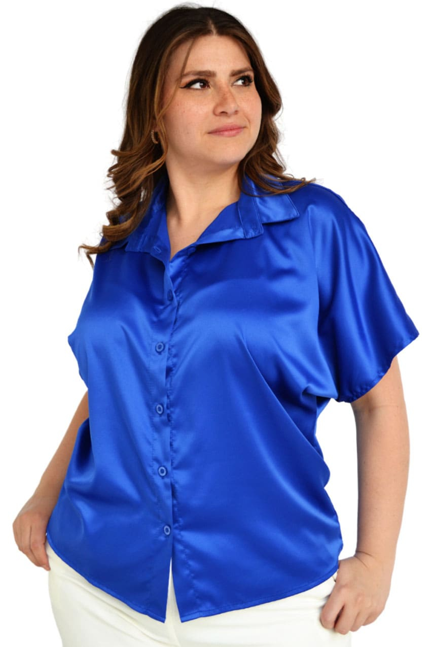 Blusa Azul Rey Camisas Camisa Azul Outfit Sueter Azul Rey Blusa