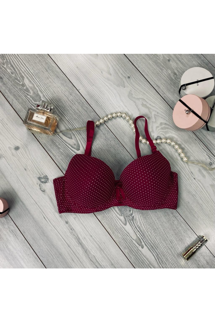 Brasier talla extra de 4 ganchos, modelo 9815 (vino)