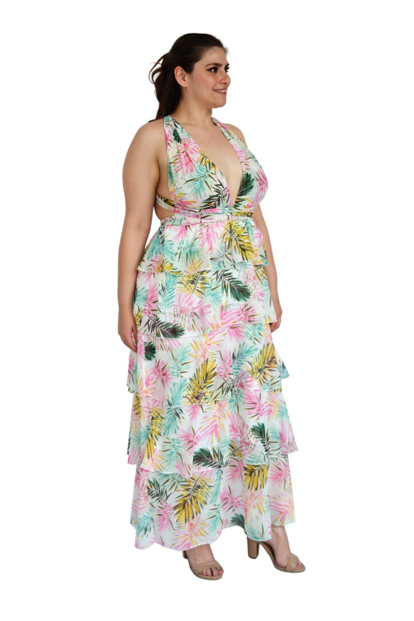 Vestido Multiformas Tallas extras, 522 (Blanco Tropical)